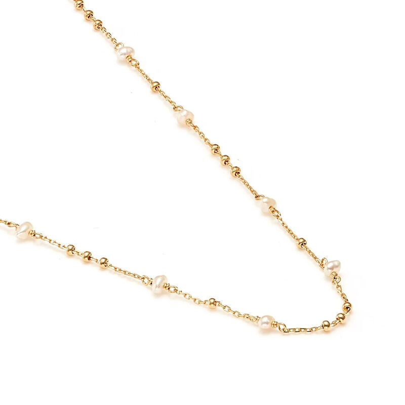 Silk & Steel Dotty Pearl Necklace image number 2